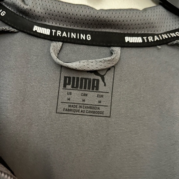 PUMA DRYCELL Men’s Full Zip Lightweight Jacket. Black/ Gray. Size M - Picture 3 of 10
